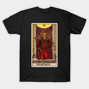 II. Justice Tarot Card T-Shirt